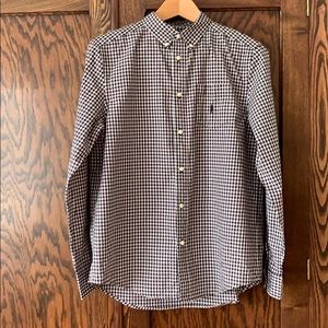 Ralph Lauren button down plaid dress shirt